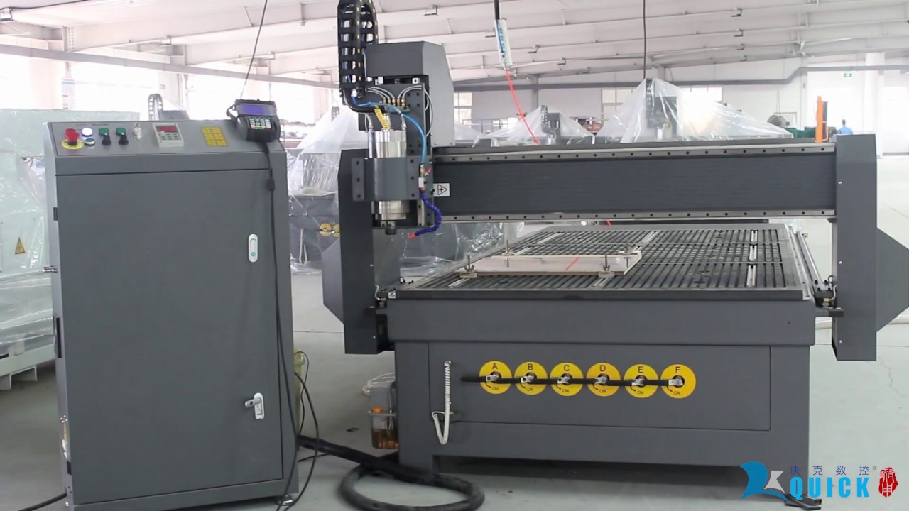 Quick Cnc Router Quick Cnc Router Machine K45MT/1325 with grey color cutting aluminum ...