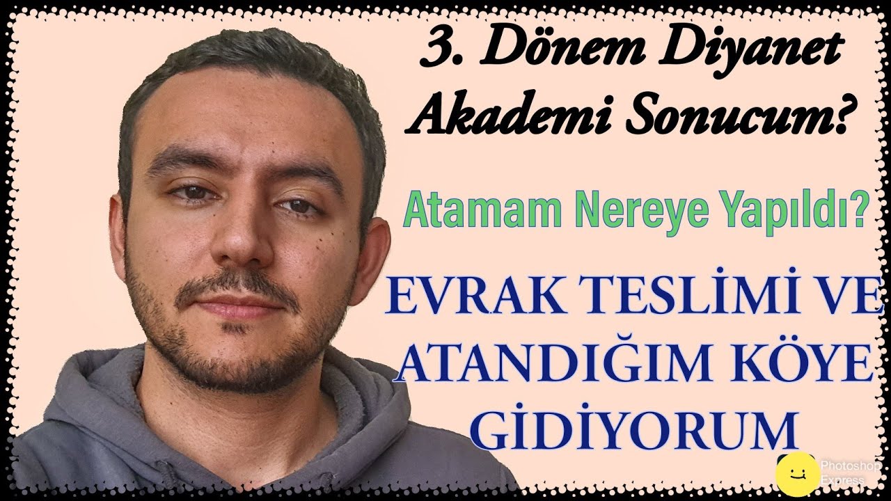 Atama Sonucum/Yerleşme ve Alışveriş/ İMAM OLDUM, ATANDIMMM