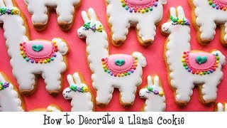 How to Decorate a Llama Cookie