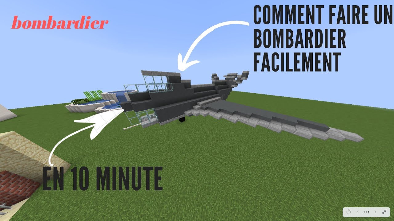 comment faire un bombardier minecraft - YouTube