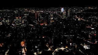 大气城市夜景航拍镜头实拍视频