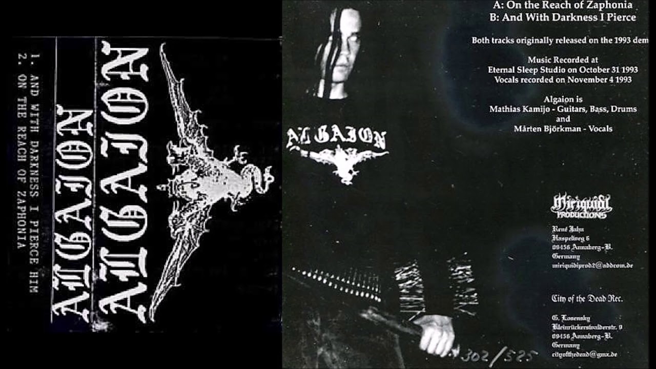 Algaion [SWE] [Raw Black] 1993 - Algaion (Demo) - YouTube