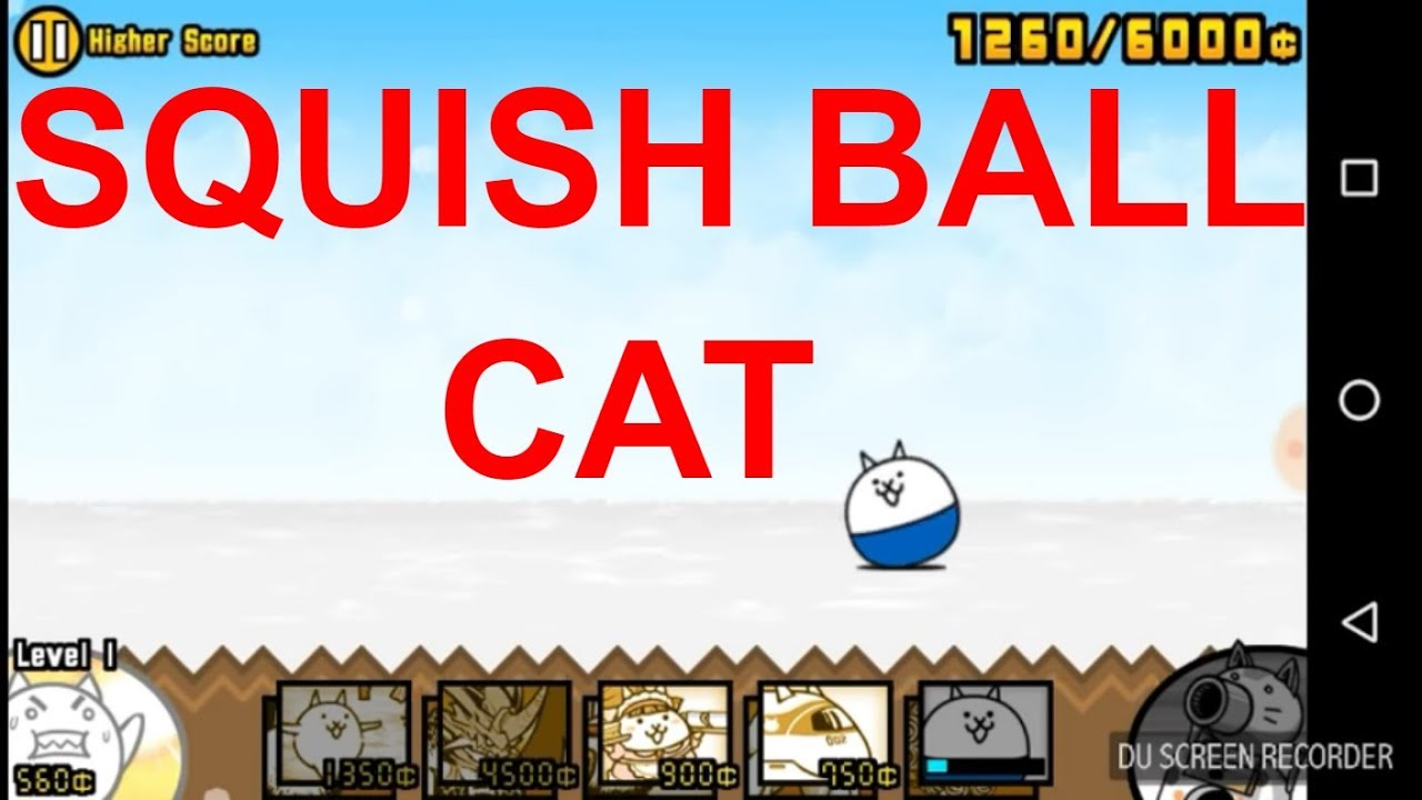 The Battle Cats NEW Squish Ball Cat Review YouTube