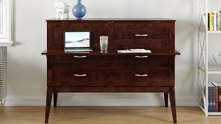 What is a Murphy Bed Desk - The Northampton Murphy Bed Desk in Walnut