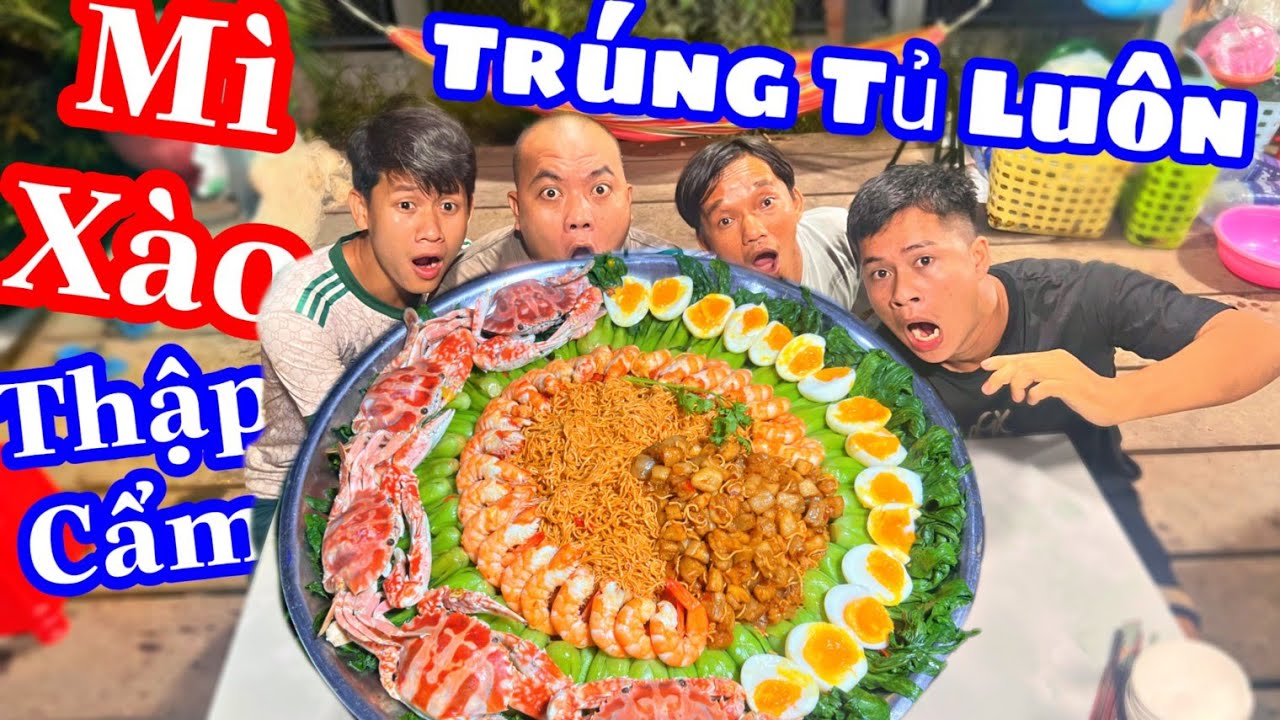 TXTV - Cả Team Thánh Xàm Ăn Nó Cái Bụng Với Mâm Mì Xào Thập Cẩm Ngon Mê Ly