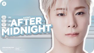 ASTRO - After Midnight Line Distribution (Color Coded)