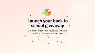 How to Run a Back to School Giveaway with Gleam Free Template