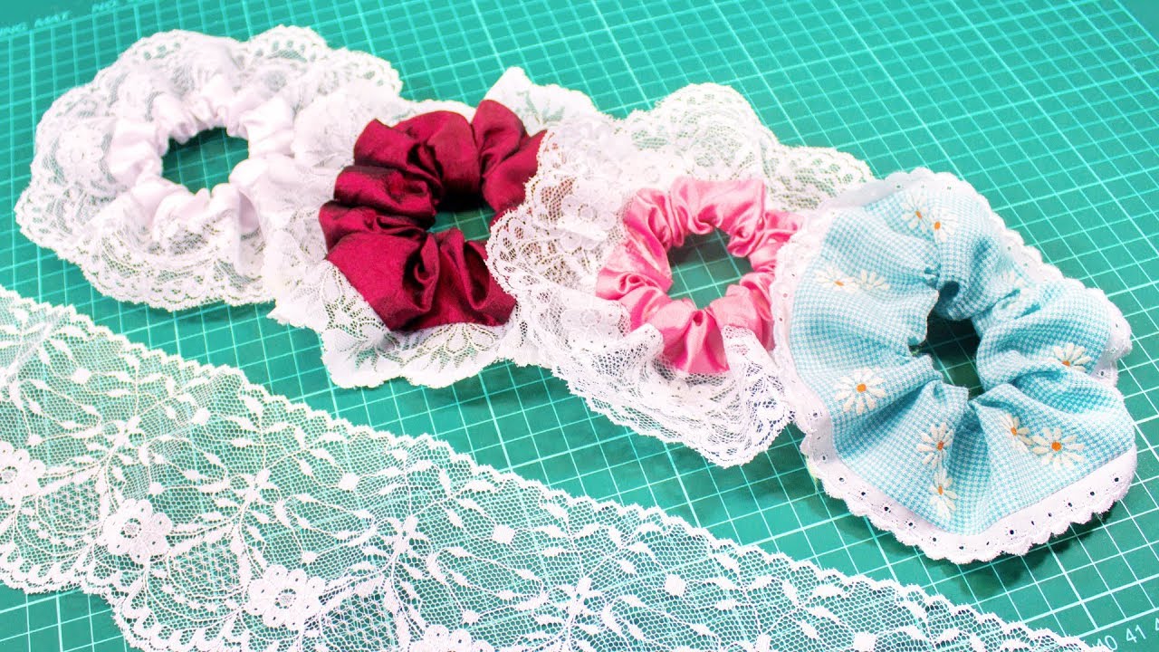 COLETERO PARA EL CABELLO CON BLONDA | Manualidades, Antojitos y Algo Más