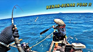 PUAS SAMA IKAN KERAPU HITAM  Mancing dengan umpan jig dan minow