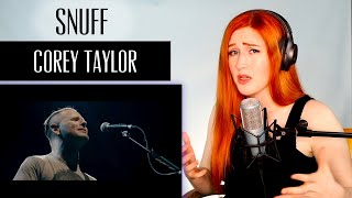 Corey Taylor... SNUFF | VOICE COACH REACTS | calling all passengers for the feels-train.