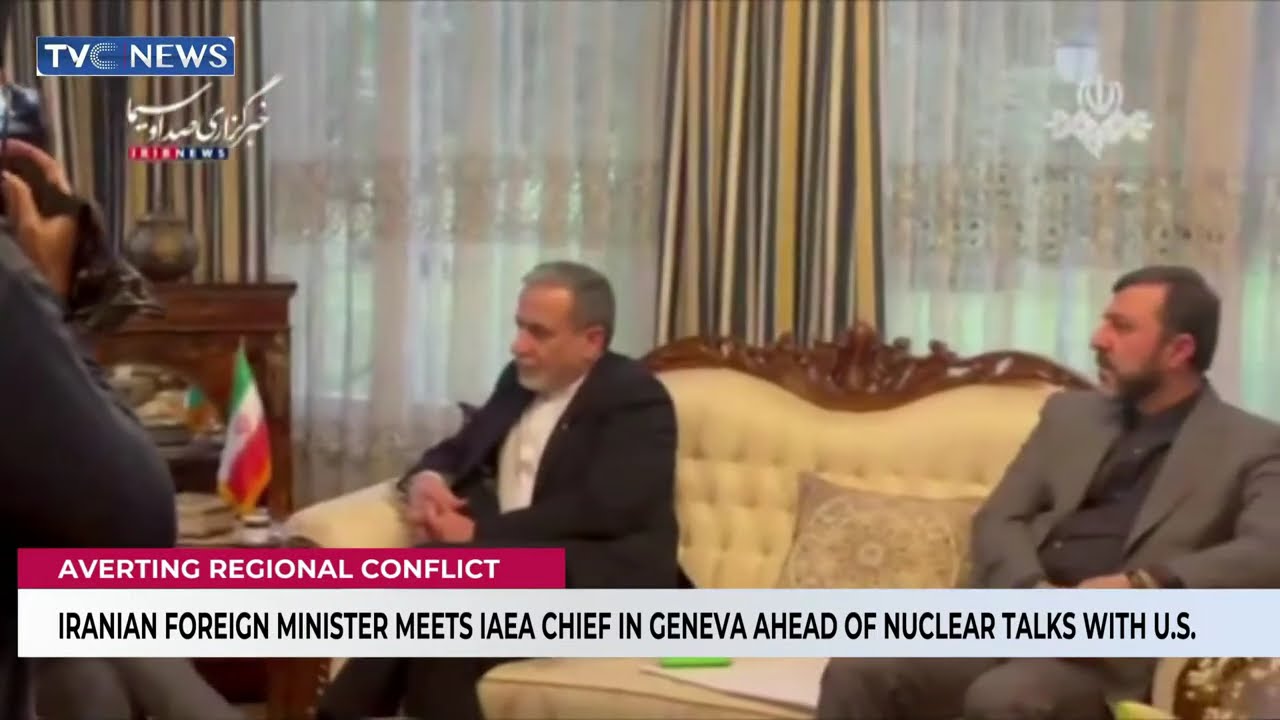 Iranian Foreign Minister Meets IAEA Chief In Geneva Ahead Of Nuclear Talks With U.S.