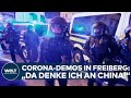 CORONA: Protest-Hochburg Freiberg! "Da denke ich an China, an Weißrussland" I WELT Thema