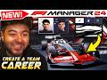 F1 manager 24 gameplay create a team career part 1 in depth preview my first race