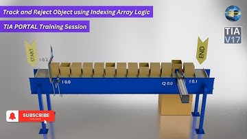 Tracking and Reject the Objects using Indexing Array Logic || TIA Portal Training Session
