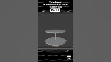 Blender Timelapse cloth on table simulation part2