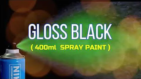 NIKAVI Multi-Purpose Spray Paint (400 ML, Gloss Black)