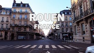 Rouen, France - Driving Tour 4K