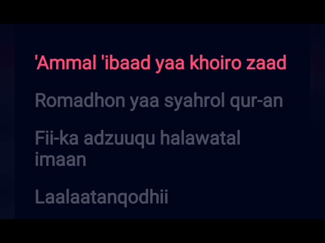 Ai Khodijah - Ramadhan (karaoke) class=