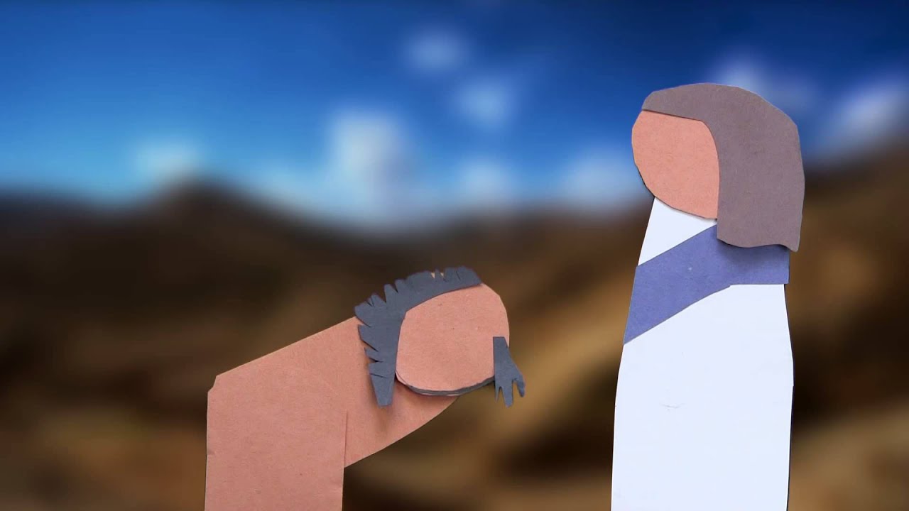 Christian Short Jesus and the Demon Possessed Man Christian Short Jesus and the Demon Possessed Man popsicle stick puppets