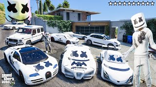 GTA 5 - Stealing MARSHMELLO LUXURY CARS with Franklin! (GTA V Real Life Cars #38)