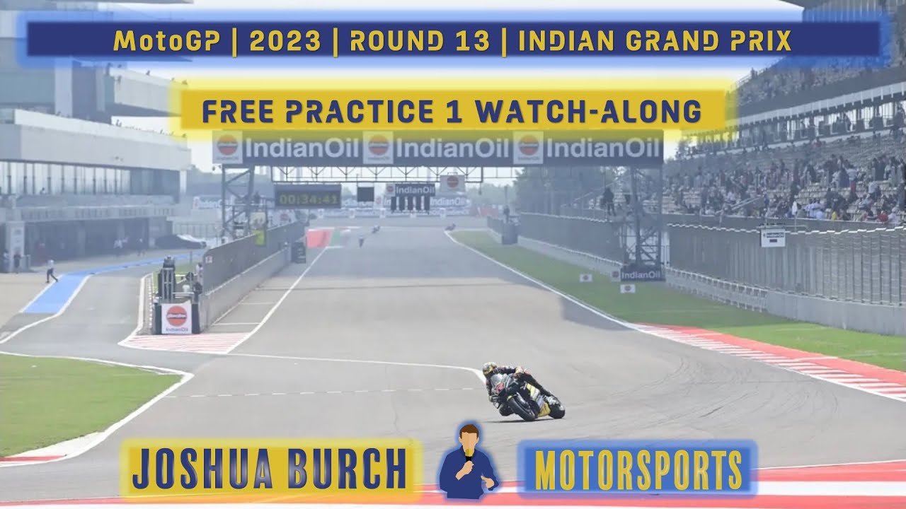 MotoGP 2023 Round 13 #IndianGP Free Practice 1 Watch-Along