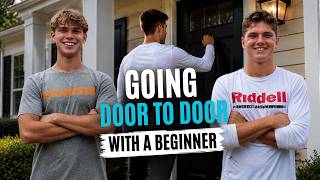 teaching my mentorship student how to sell in person