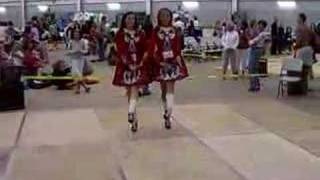 Butler0sheehan dancers beth and tara competing in the two hand reel at
southerntier feis august 2007