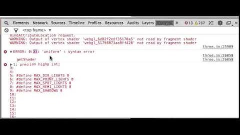 Finding a compilation error in a shader source