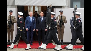 Warszawa. Powitanie Prezydenta USA Joe Bidena
