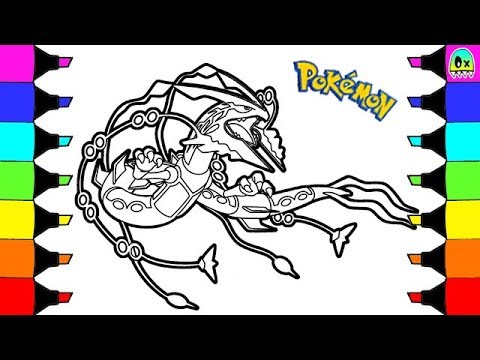  Pokemon Coloring Pages Mega Rayquaza  colouring  book fun 