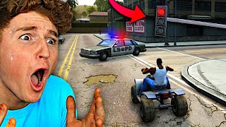 Playing GTA San Andreas Without BREAKING ANY LAWS!
