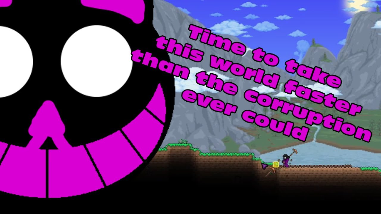 "DIVIDING THE WORLD IN TWO" - Terraria Ep 1 ft @ashleyorian and ...