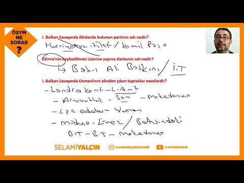 90. BALKAN SAVAŞLARI - ÖSYM NE SORAR