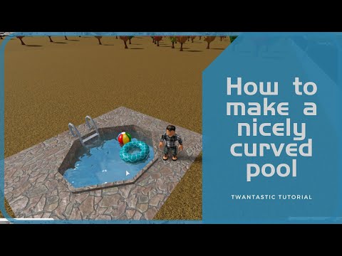 How To Build A Nicely Curved Pool In Welcome To Bloxburg Youtube