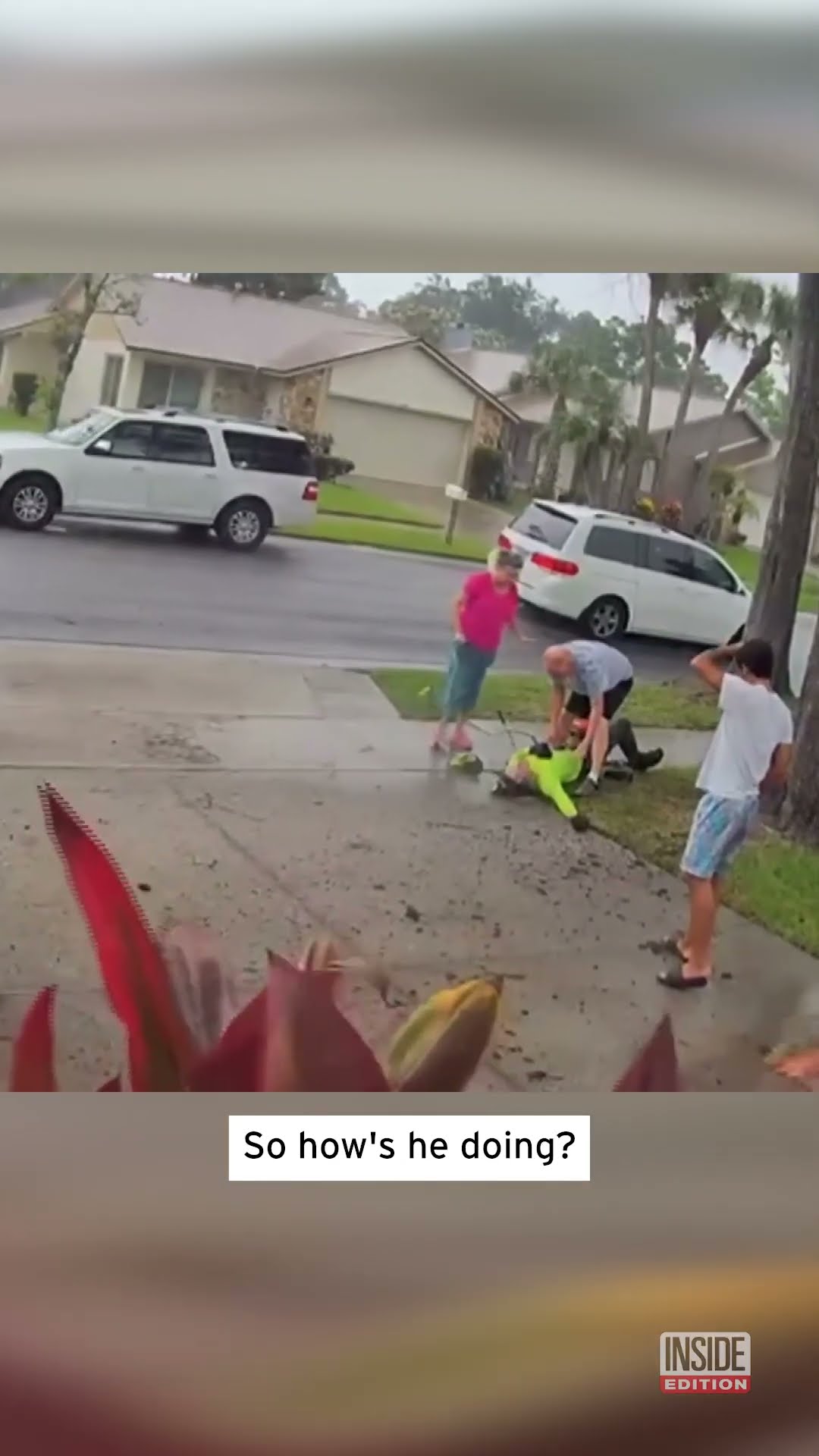 Teen Doing Yard Work Is Struck by Lightning #shorts