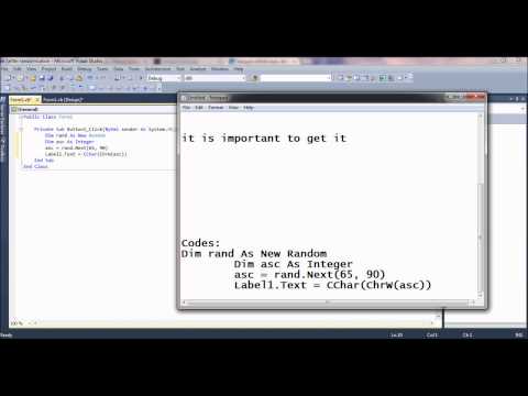 Generating random letters in VB 2010