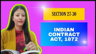 SECTION 27-30 OF THE INDIAN CONTRACT ACT, 1872: VOID AGREEMENTS