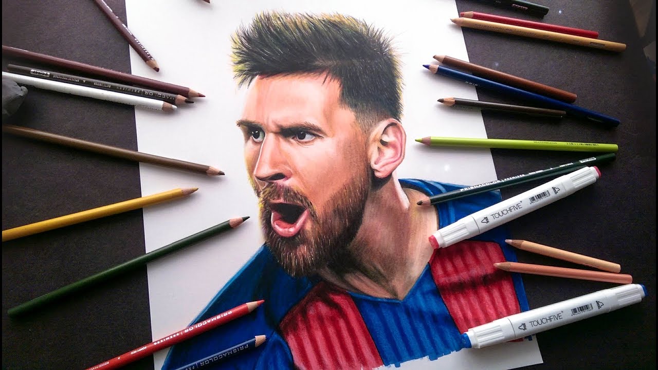 Dibujando a Lionel Messi | Futbolistas Drawings - thptnganamst.edu.vn