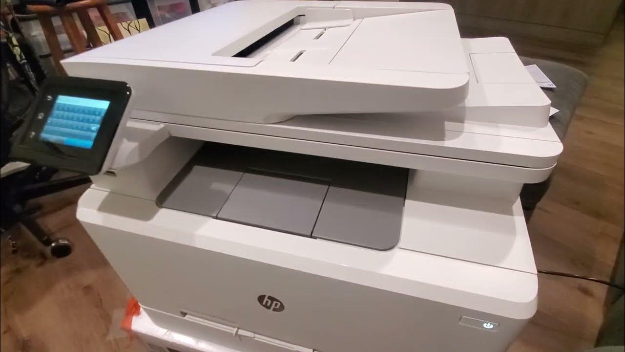 HP LaserJet Pro M283fdw Wireless Color AllInOne Laser Printer Open