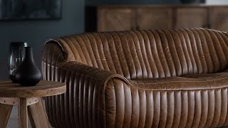 The Cuban 3 Seater Leather Couch