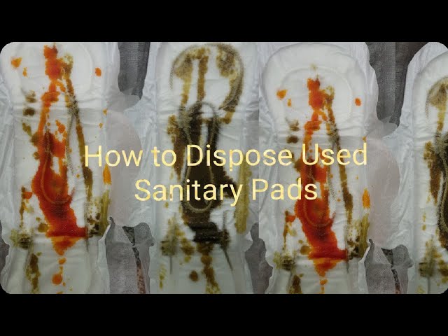 How to Dispose Used Sanitary Pads.#periodtips#mensurationtips#femalehygiene  