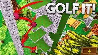 PLATAFORMAS EN ESCALERA!! DIFICIL! Golf It!