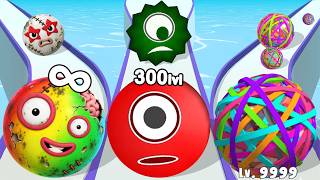 NUMBERBLOCK BALL DROP .vs HUNGRY BALLS .vs RUBBERBALL RUN - Satisfying Colorful ASMR Ball Gameplay screenshot 2