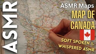 Map of Canada 🇨🇦 to help you relax [ASMR Maps]