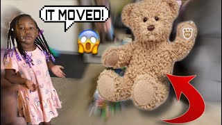 GIANT TEDDY BEAR SCARE PRANK ON SISTER! *Must Watch*