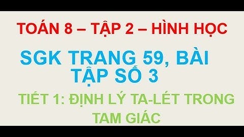 Bài 3 trang 59 sgk toán 8 tập1 năm 2024