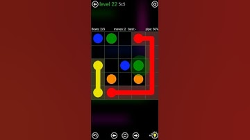 Flow Free, Bonus Pack, Easy Level 22 (5×5)