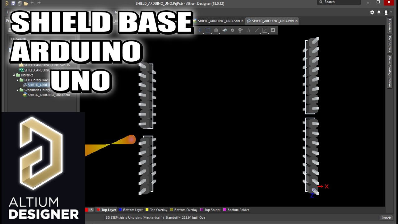 Shield Base Arduino Uno Altium Designer Parte 2 Footprint Youtube Shield Base Arduino Uno Altium Designer Parte 2 Footprint Youtube