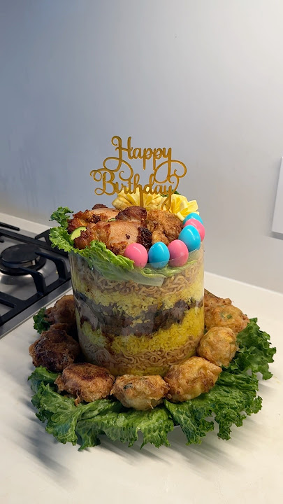 Indonesian Turmeric Rice (Nasi Kuning) Cake 🎂