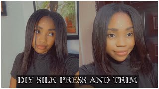 DETAILED | How To Straighten and Trim Your Own Hair at Home